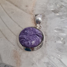 Load image into Gallery viewer, Charoite Sterling Silver Pendant