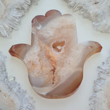 Load image into Gallery viewer, Carnelian Hamsa Hand with Stand