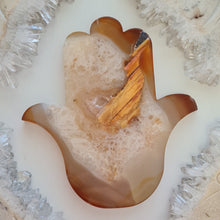 Load image into Gallery viewer, Carnelian Hamsa Hand with Stand