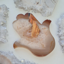 Load image into Gallery viewer, Carnelian Hamsa Hand with Stand