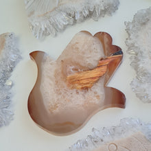 Load image into Gallery viewer, Carnelian Hamsa Hand with Stand