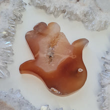 Load image into Gallery viewer, Carnelian Hamsa Hand with Stand