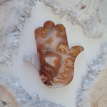 Load image into Gallery viewer, Carnelian Hamsa Hand with Stand