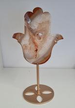 Load image into Gallery viewer, Carnelian Hamsa Hand with Stand