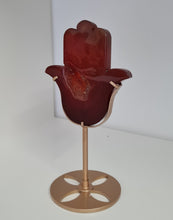 Load image into Gallery viewer, Carnelian Hamsa Hand with Stand