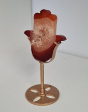 Load image into Gallery viewer, Carnelian Hamsa Hand with Stand