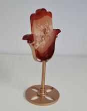 Load image into Gallery viewer, Carnelian Hamsa Hand with Stand