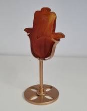 Load image into Gallery viewer, Carnelian Hamsa Hand with Stand