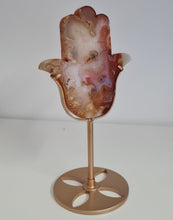 Load image into Gallery viewer, Carnelian Hamsa Hand with Stand