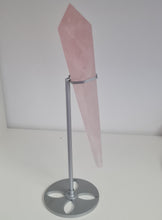 Load image into Gallery viewer, Rose Quartz Wand in Stand