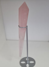 Load image into Gallery viewer, Rose Quartz Wand in Stand