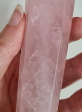 Load image into Gallery viewer, Rose Quartz Wand in Stand