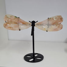 Load image into Gallery viewer, Flower Agate Dragonfly Wings