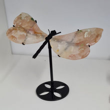 Load image into Gallery viewer, Flower Agate Dragonfly Wings