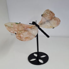 Load image into Gallery viewer, Flower Agate Dragonfly Wings