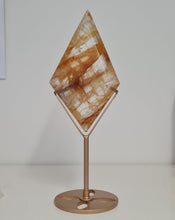 Load image into Gallery viewer, Golden Healer Quartz Diamond with Stand