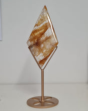 Load image into Gallery viewer, Golden Healer Quartz Diamond with Stand