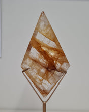 Load image into Gallery viewer, Golden Healer Quartz Diamond with Stand