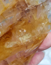 Load image into Gallery viewer, Golden Healer Quartz Diamond with Stand