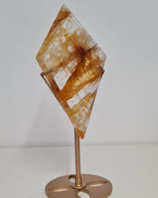 Load image into Gallery viewer, Golden Healer Quartz Diamond with Stand