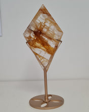 Load image into Gallery viewer, Golden Healer Quartz Diamond with Stand