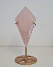 Load image into Gallery viewer, Rose Quartz Diamond with Stand