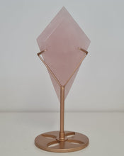 Load image into Gallery viewer, Rose Quartz Diamond with Stand