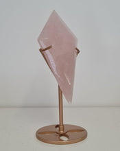 Load image into Gallery viewer, Rose Quartz Diamond with Stand