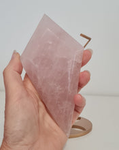 Load image into Gallery viewer, Rose Quartz Diamond with Stand