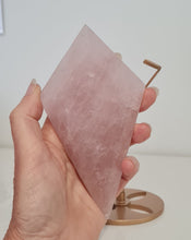 Load image into Gallery viewer, Rose Quartz Diamond with Stand