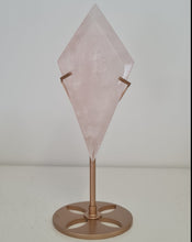 Load image into Gallery viewer, Rose Quartz Diamond with Stand
