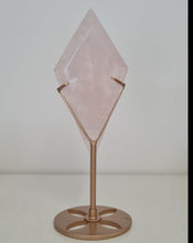 Load image into Gallery viewer, Rose Quartz Diamond with Stand
