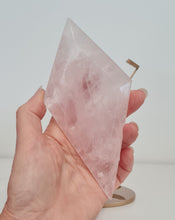 Load image into Gallery viewer, Rose Quartz Diamond with Stand
