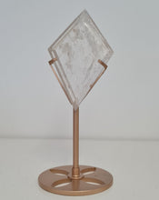 Load image into Gallery viewer, Clear Quartz Diamond with Stand - Rainbows