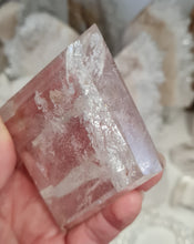 Load image into Gallery viewer, Clear Quartz Diamond with Stand - Rainbows