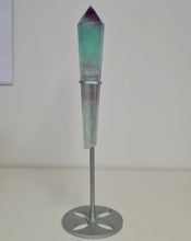 Load image into Gallery viewer, Fluorite Wand in Stand