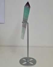 Load image into Gallery viewer, Fluorite Wand in Stand