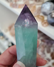 Load image into Gallery viewer, Fluorite Wand in Stand