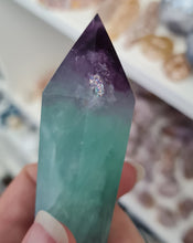 Load image into Gallery viewer, Fluorite Wand in Stand
