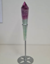 Load image into Gallery viewer, Fluorite Wand in Stand