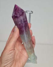 Load image into Gallery viewer, Fluorite Wand in Stand