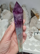 Load image into Gallery viewer, Fluorite Wand in Stand