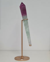 Load image into Gallery viewer, Fluorite Wand in Stand