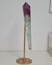 Load image into Gallery viewer, Fluorite Wand in Stand