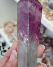 Load image into Gallery viewer, Fluorite Wand in Stand