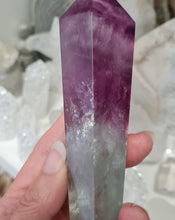 Load image into Gallery viewer, Fluorite Wand in Stand