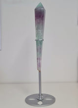 Load image into Gallery viewer, Fluorite Wand in Stand