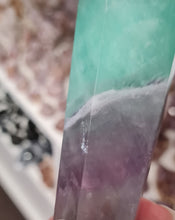 Load image into Gallery viewer, Fluorite Wand in Stand