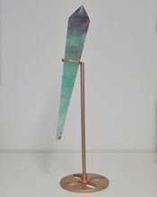 Load image into Gallery viewer, Fluorite Wand in Stand