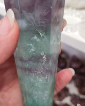 Load image into Gallery viewer, Fluorite Wand in Stand